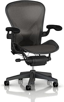 Aeron Tilt Limiter Task Chair, Adjustable Viny