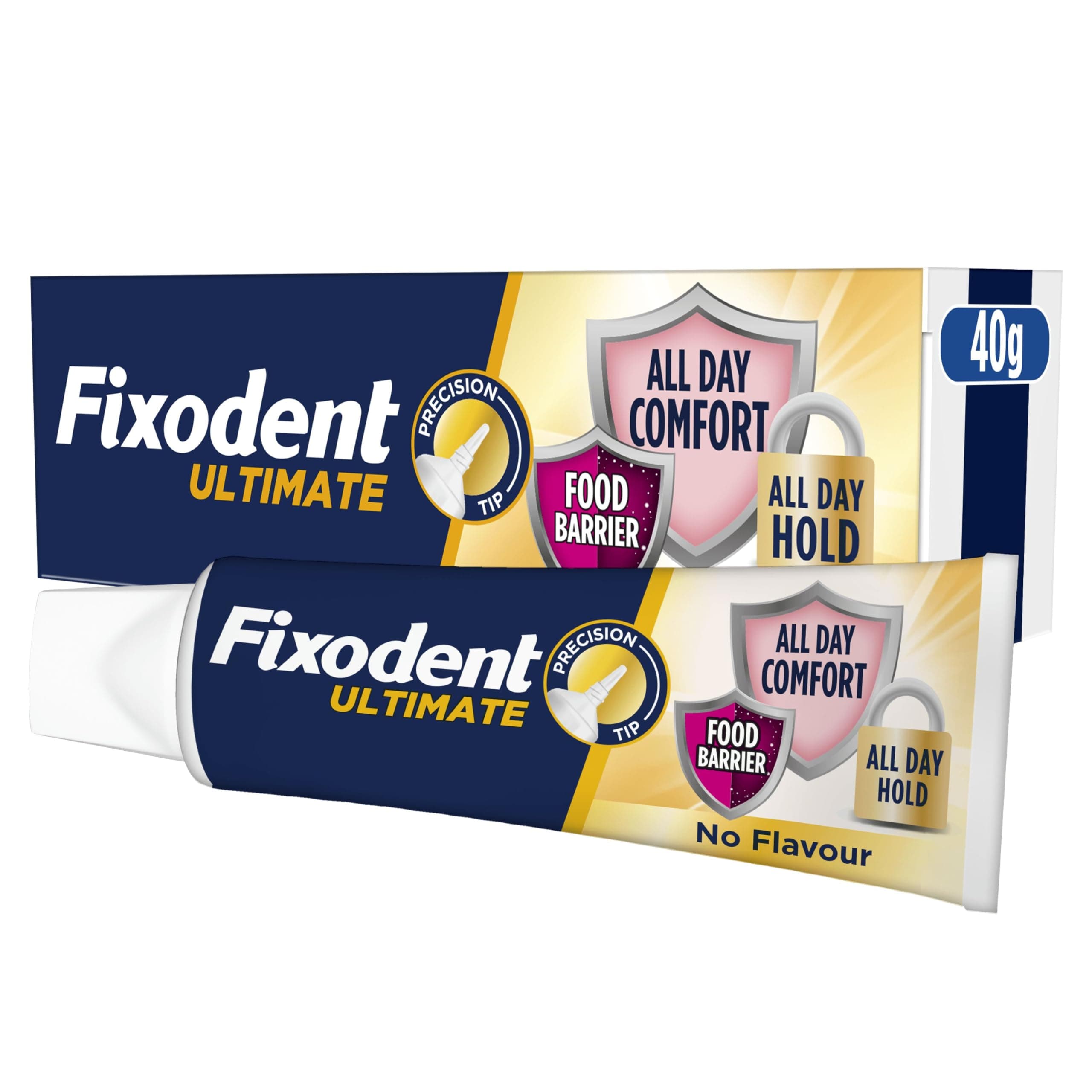 Fixodent Ultimate Denture Adhesive, Flavour Free 40g