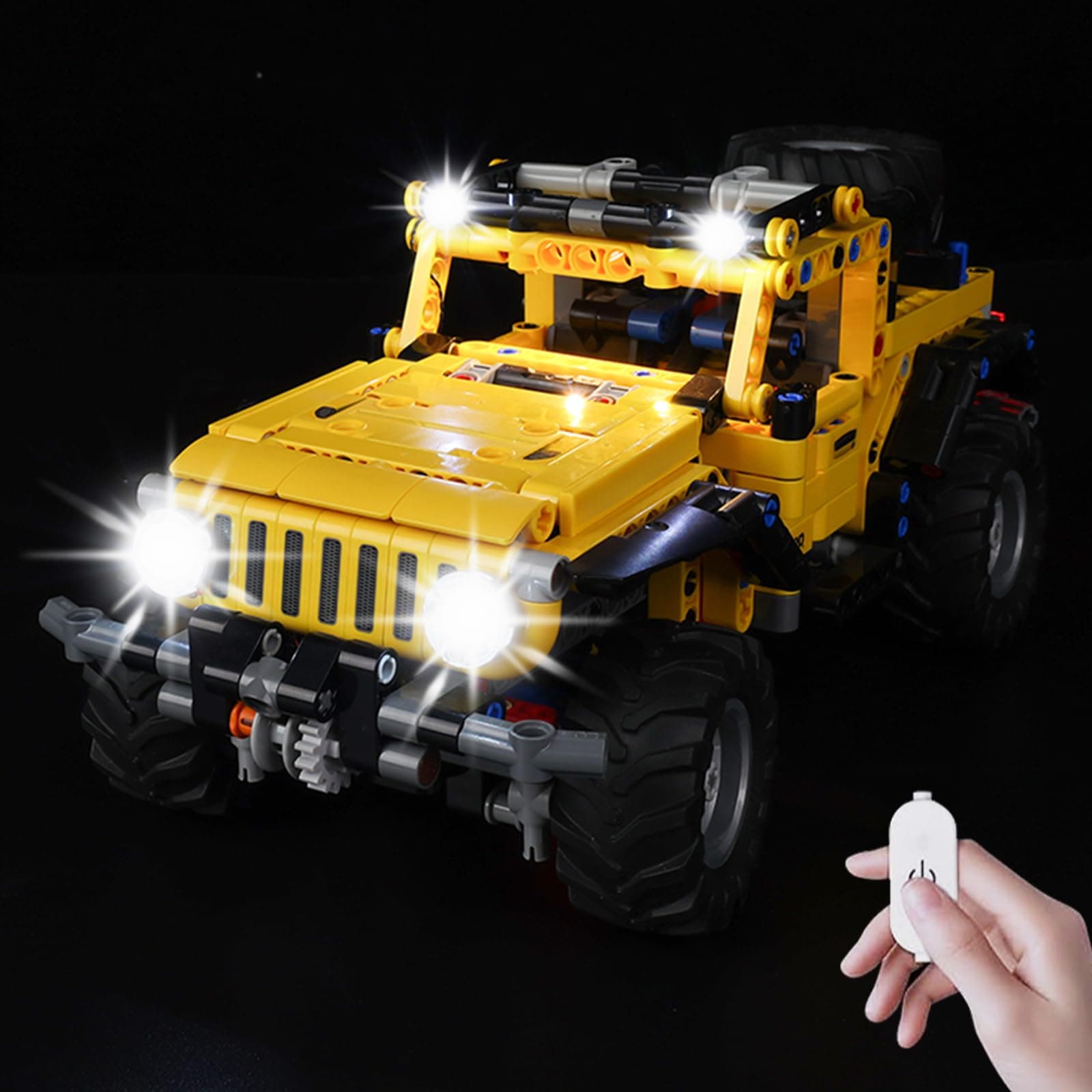 Kyglaring LED Light Kit Compatible with Lego Set 42122, Lighting Accessories for Technic Jeep Wrangler, Lights Only (Model Not Included), Classic Version