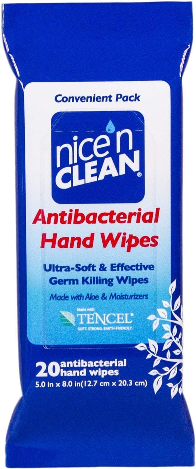 Nice 'N CleanAntibacterial Moist Wipes Travel Pack Ea Pack of 9 Multi