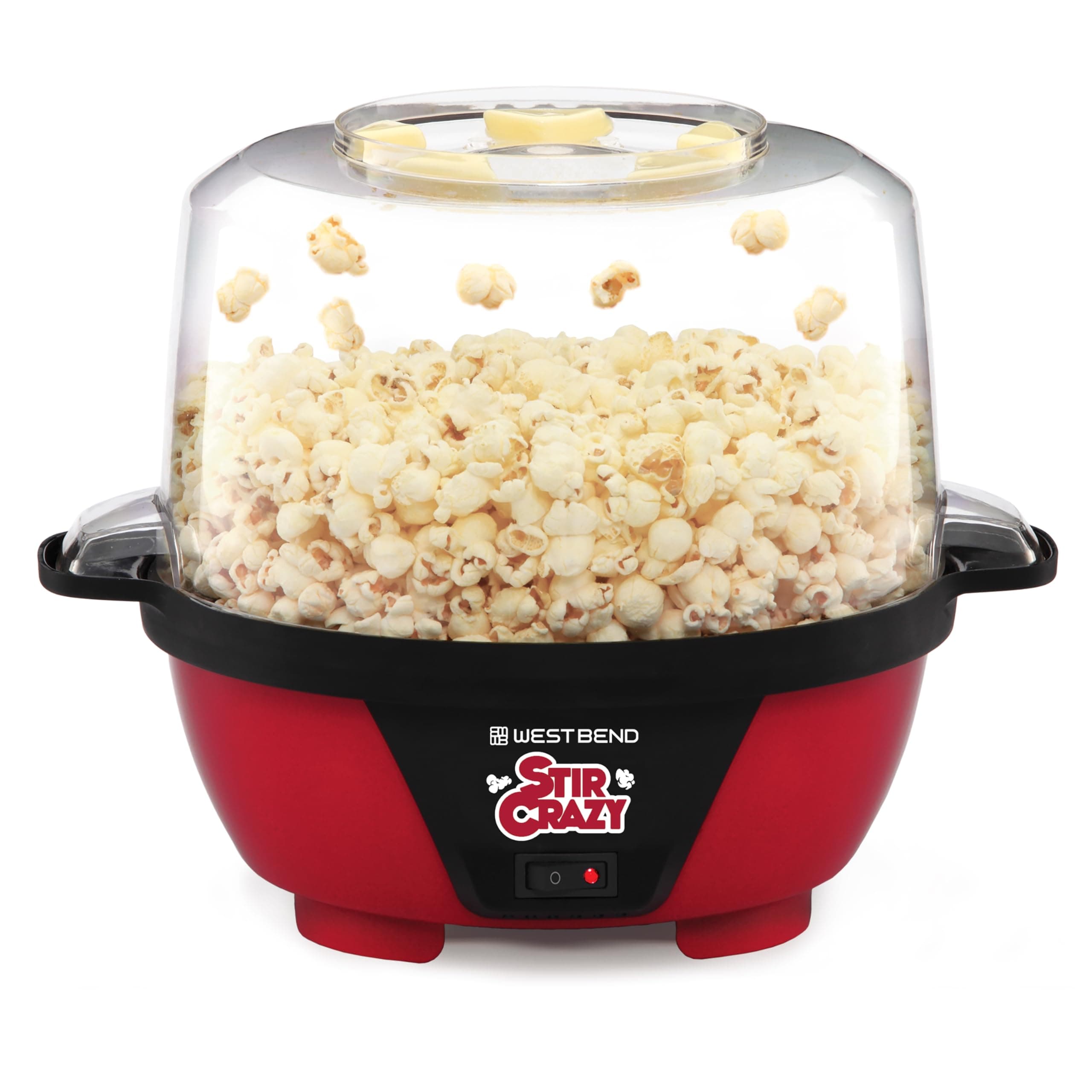 West Bend 82505 Stir Crazy Popcorn Popper, 6-Quart by West Bend