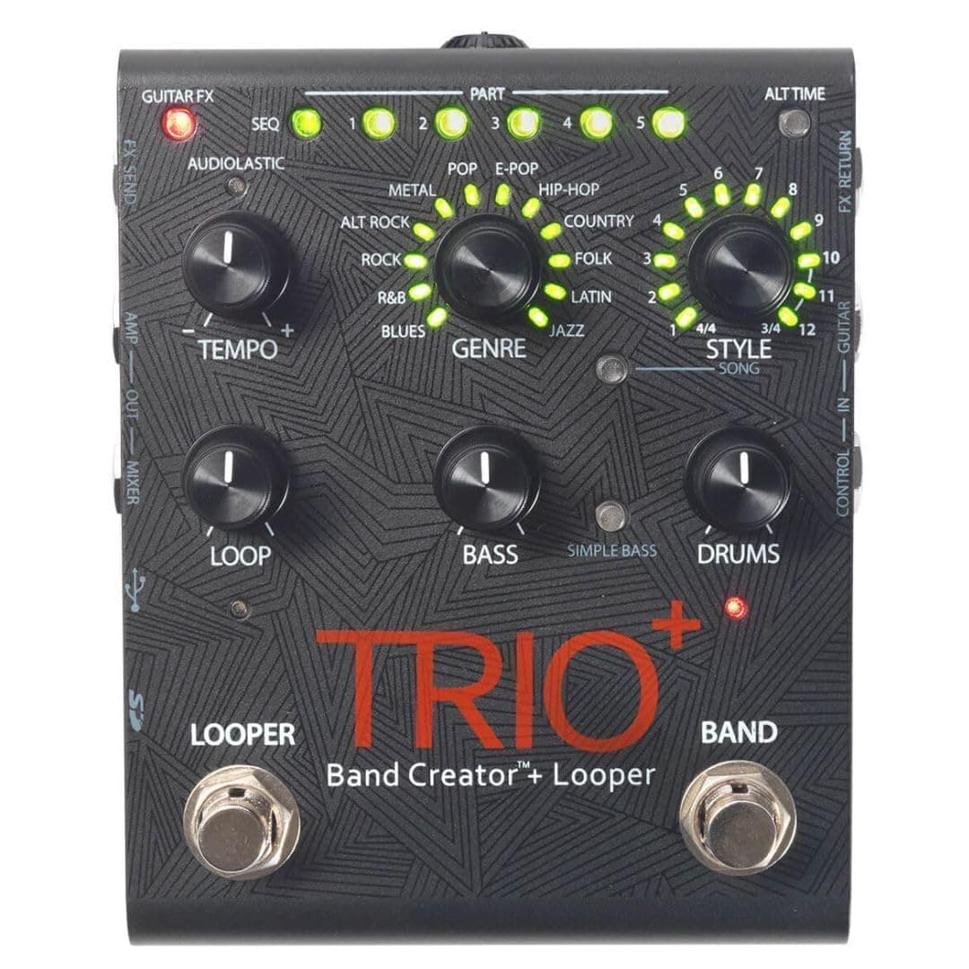 DigiTech TRIO Plus Band Creator Guitar Pedal With Looper