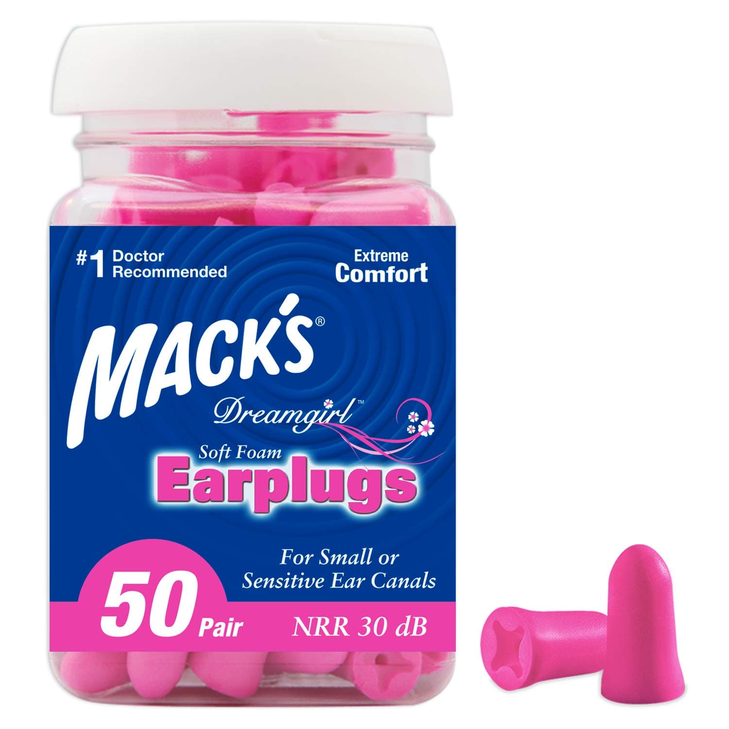 Dream Girl Ear Plugs (50 Pair) - Pink