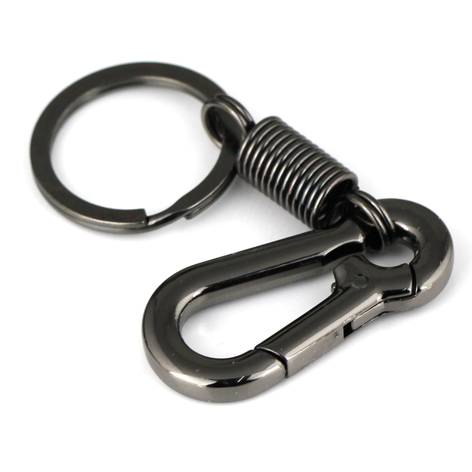 Retro Style Simple Strong Carabiner Shape Keychain Key Chain Ring Keyring Keyfob Key Holder