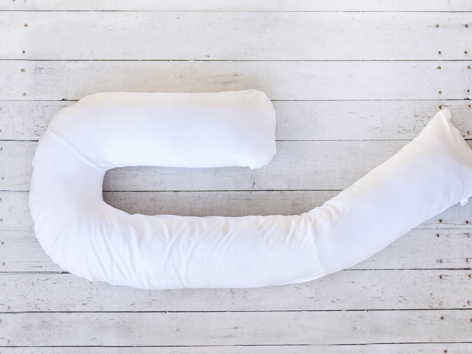 Bump Nest Pregnancy Pillow (Pure White)