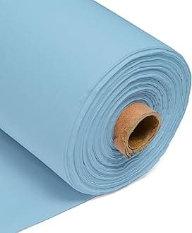 100% Cotton Fabric 60 Inch 150cm Wide 150GSM Material for Sewing, Dressmaking, Quilting, Curtain Linings, Pillowcases & Totes Fabric by The Half Metre by Discount Fabrics LTD(Baby Blue, 50m)
