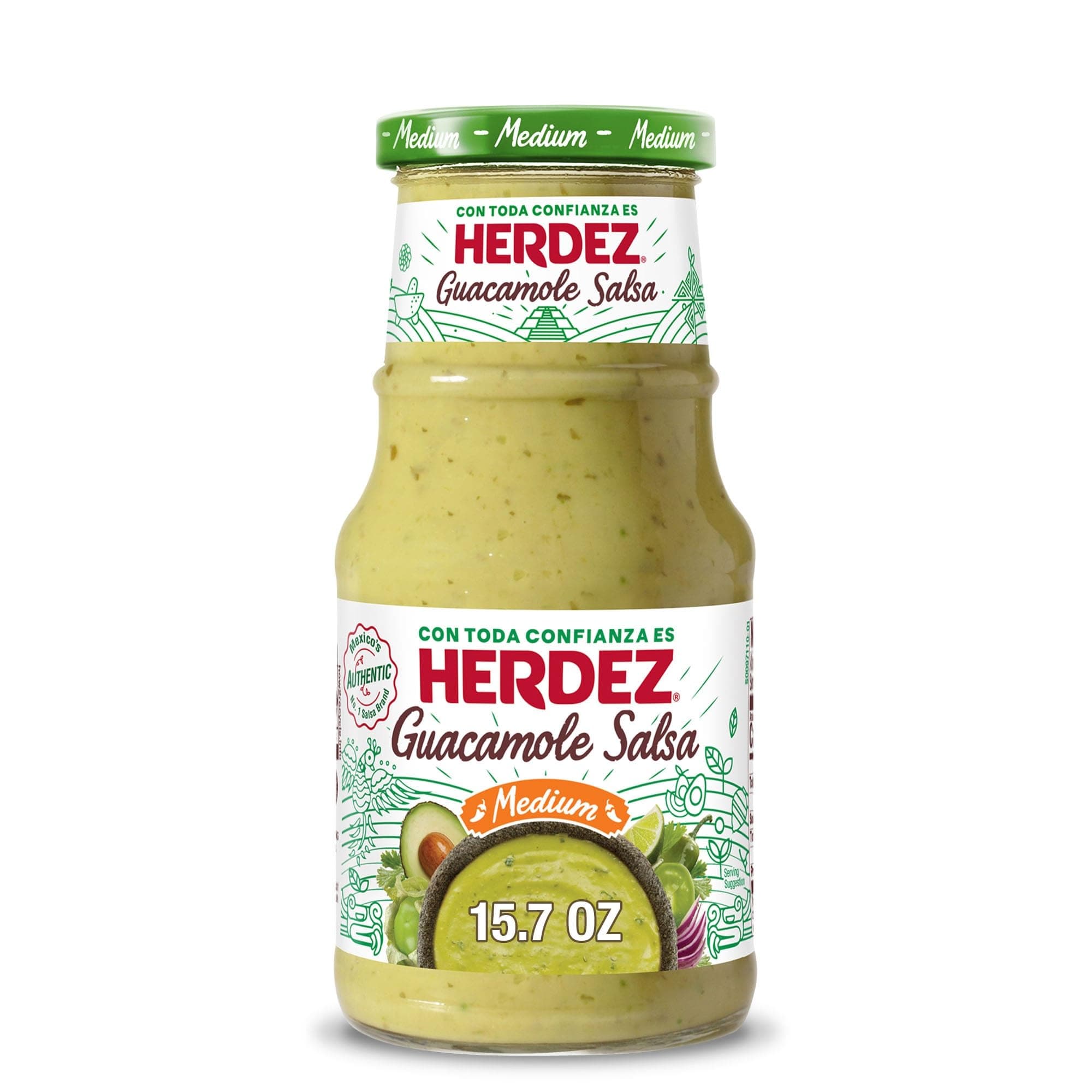 Herdez Guacamole Salsa Med - 15.7 Oz