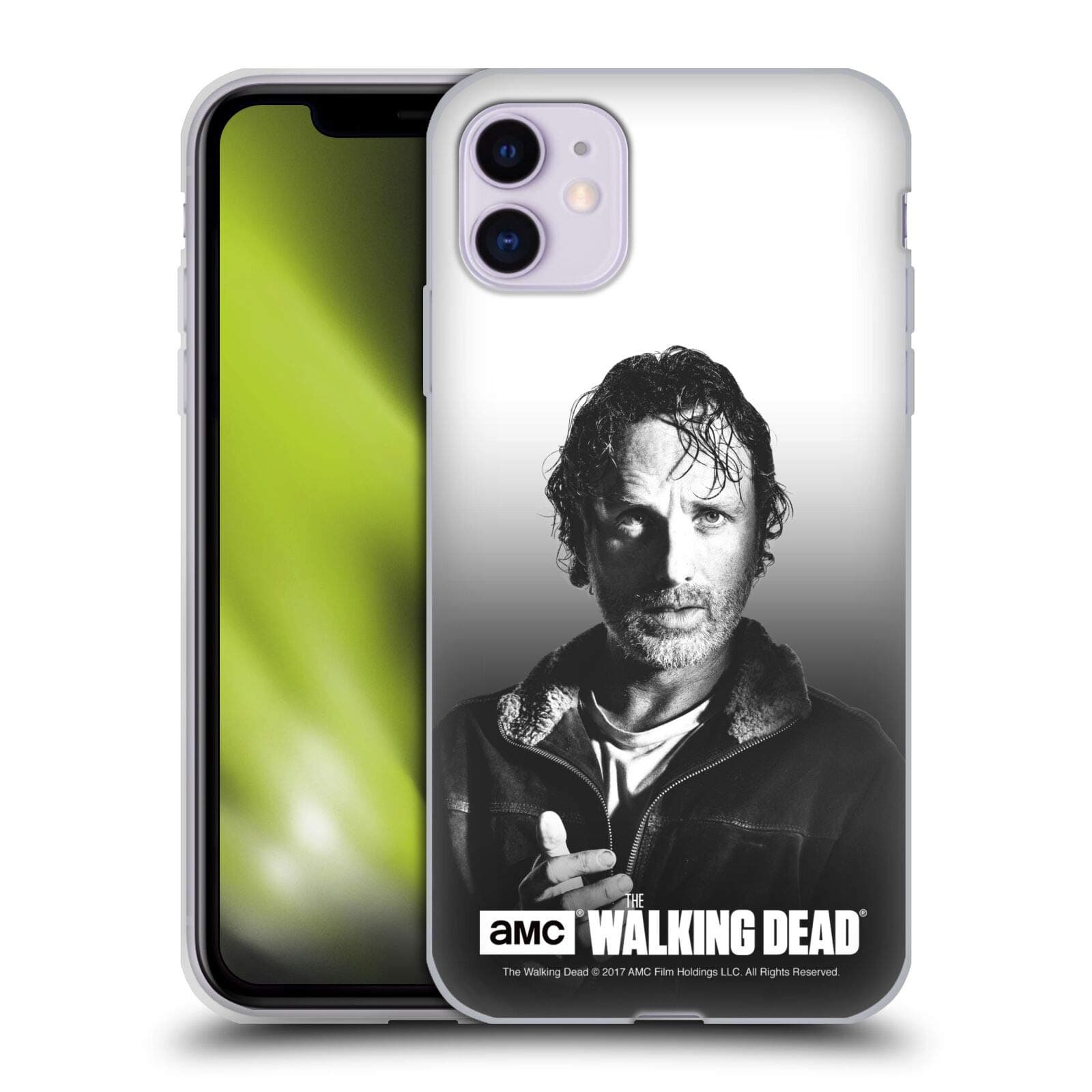 Head Case Designs Officially Licensed AMC The Walking Dead Rick Filtered Portraits Soft Gel Case Compatible with Apple iPhone 11