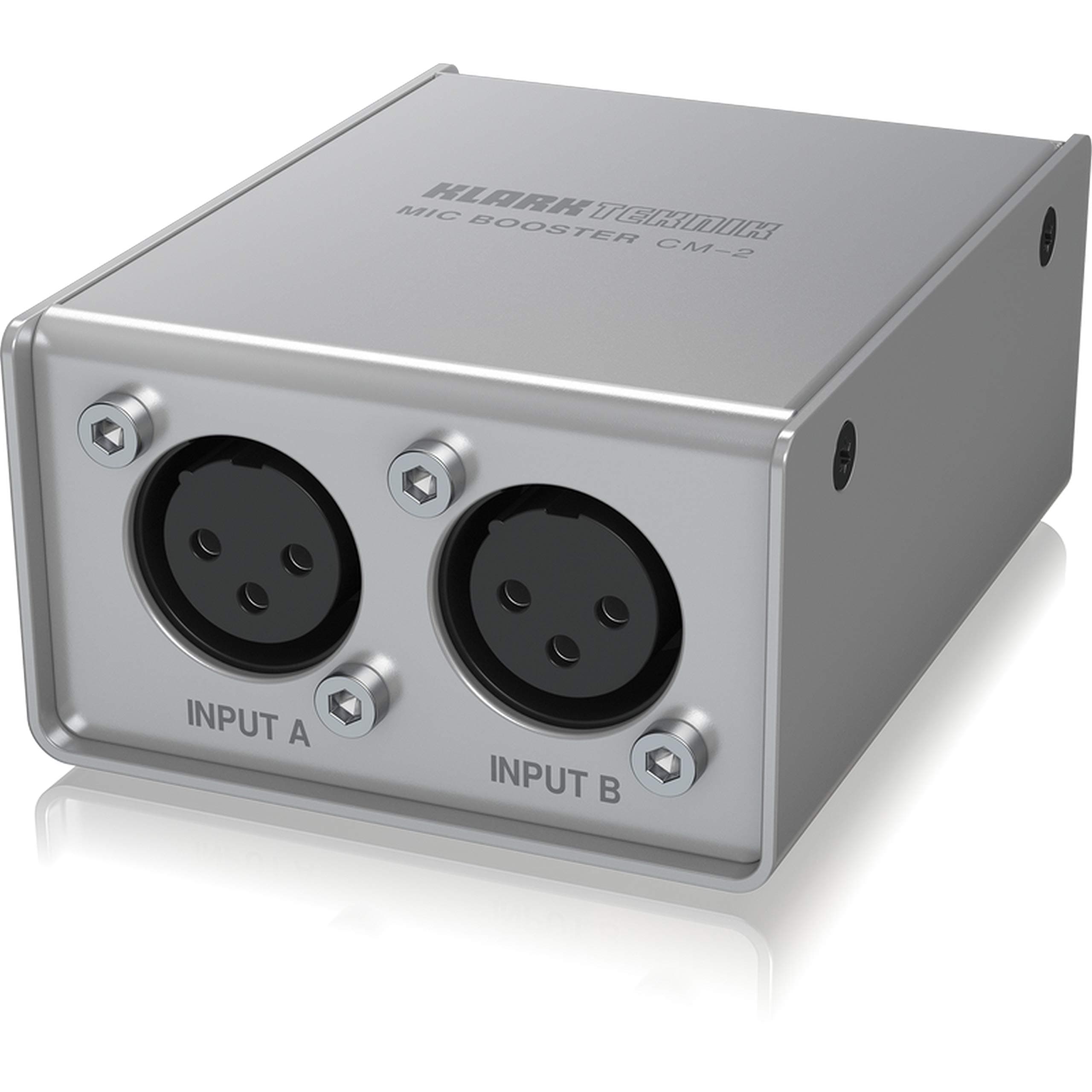 MIC BOOSTER CM-2 2 Channel Dynamic Microphone Booster with Preamps