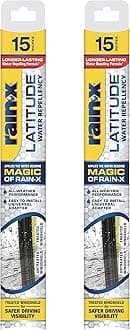 Rain-X 810201 Repellency Water Repellent Wiper Blades, 15" Windshield Wipers (Pack of 2), All Weather Streak-Free for Enhanced Visibility w/ Water Repellency Formula