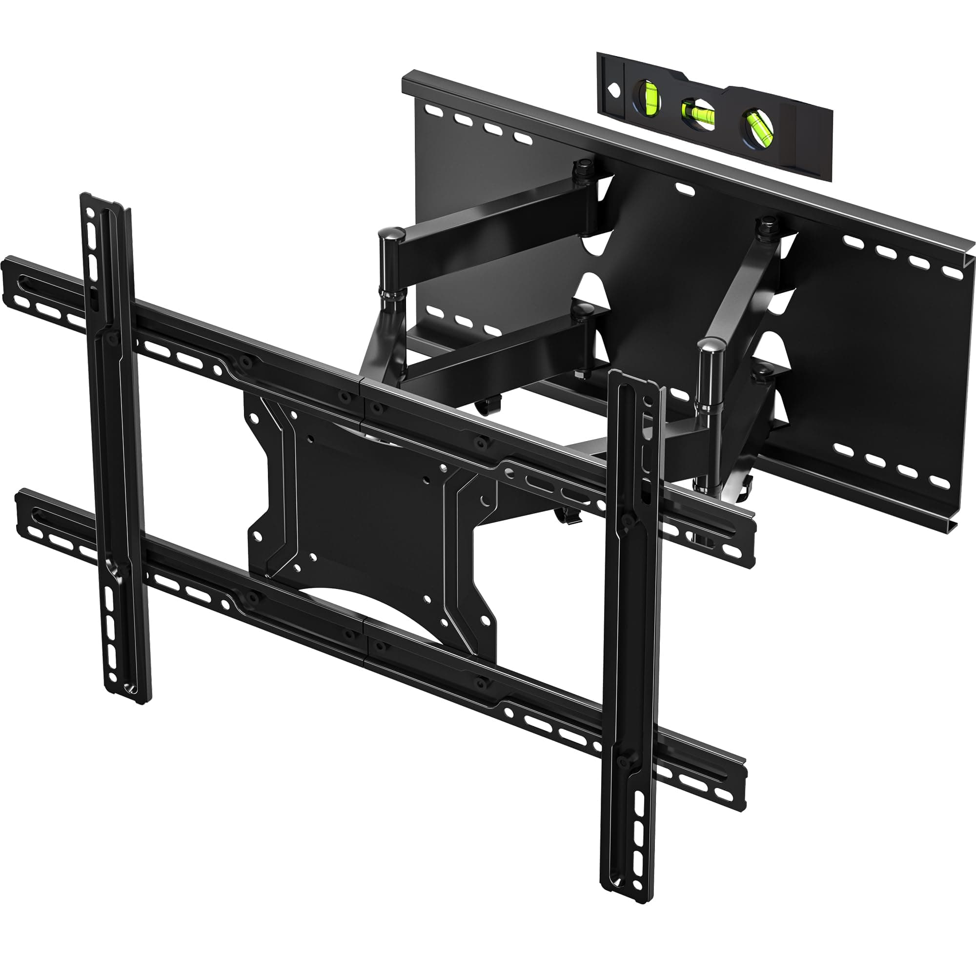 BONTEC TV Wall Bracket for 37-80 inch LED LCD Flat & Curved Screen, Swivel Tilt TV Wall Mount Full Motion, Heavy Duty Strong Solid Dual Arms up to 65KG, Max VESA 600x400mm, with HDMI Cable