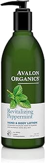 Avalon Organics Peppermint Hand And Body Lotion, 12-Ounce Bottle (Pack Of 2)