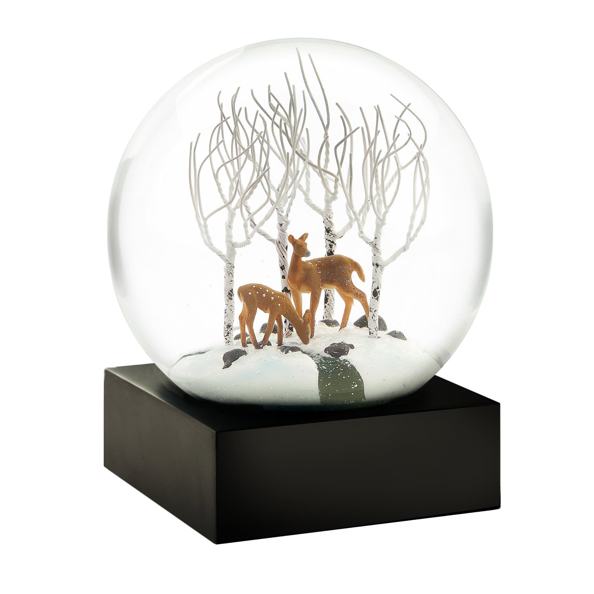 CoolSnowGlobes Deer in The Woods Cool Snow Globe