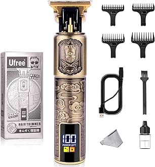 Beard Hair Trimmer for Men Professional, Grooming Cutting Kit, Mustache T Blade Liners Trimmer Electric Shavers, Cordless Zero Gapped Edgers Clippers Barber Supplies, Gifts for Men