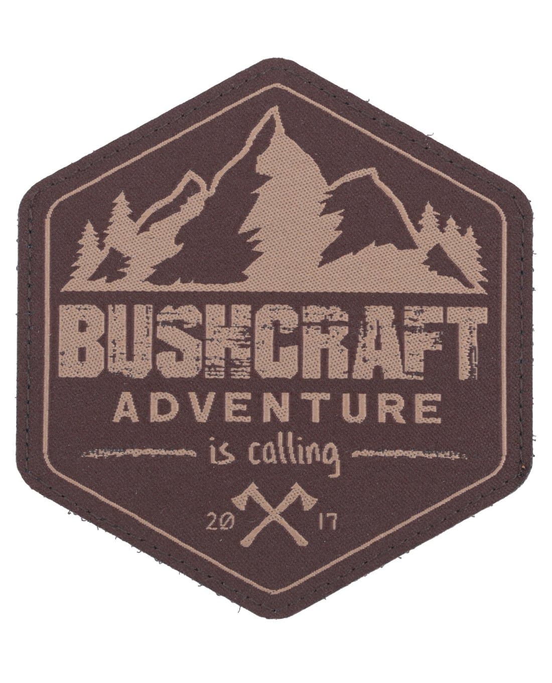 Bushcraft 2017 badge patch, coyote brown