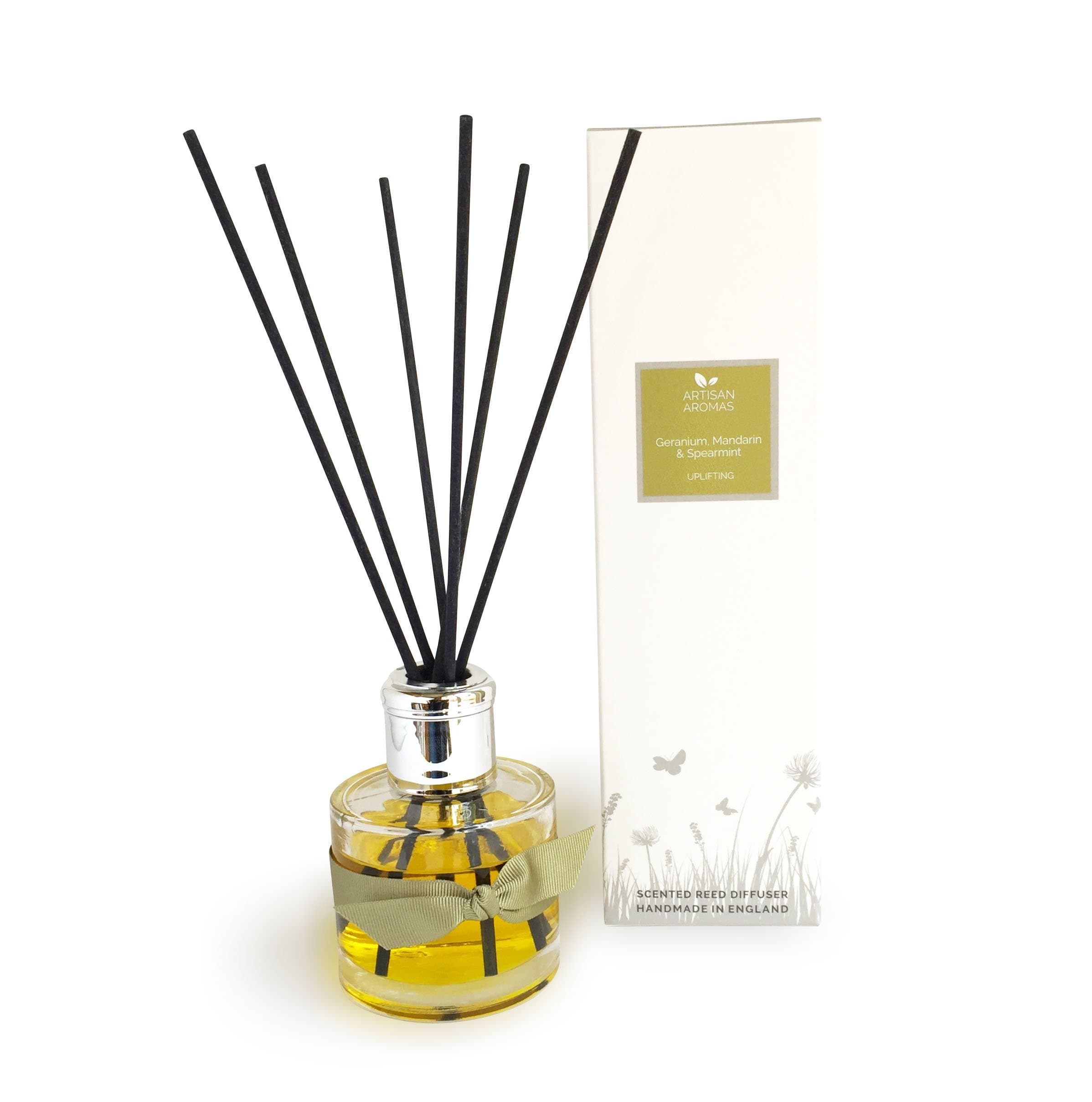 Uplifting reed diffuser - Geranium, Mandarin and Spearmint