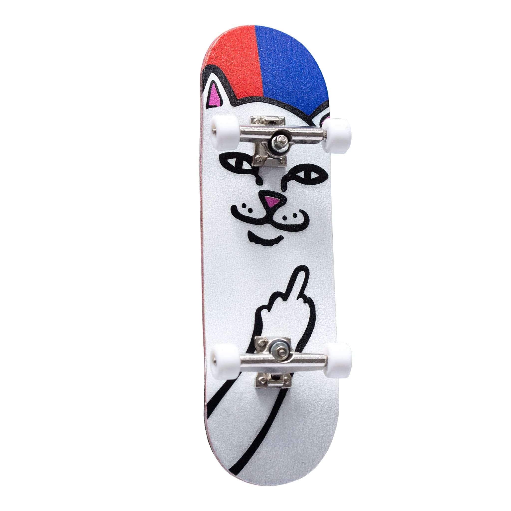RIPNDIPRIPNDIP Lord Nermal Mini Skateboard (Red/Blue)
