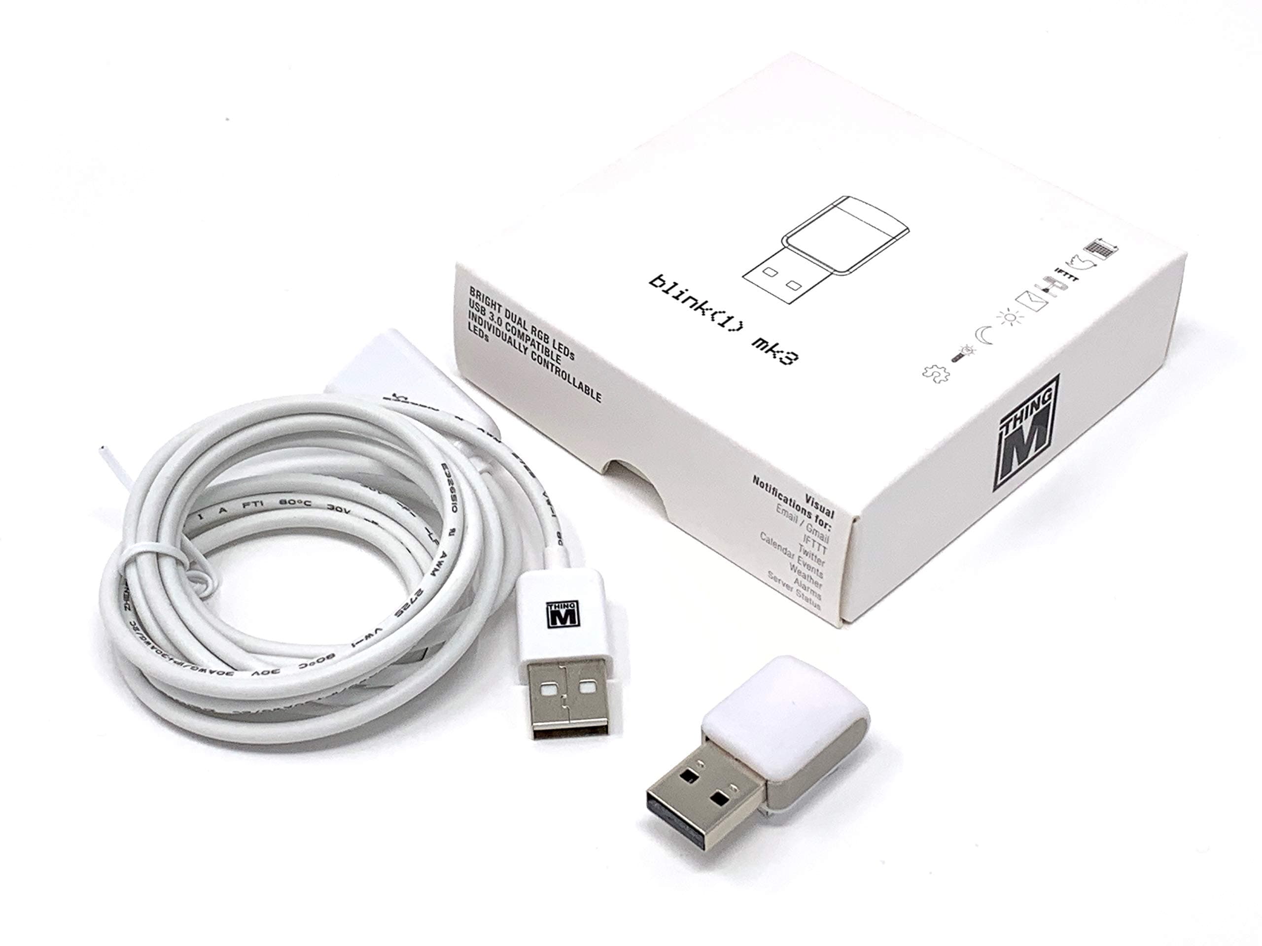 Blink 1 Mk3 USB LED Light, Compatible with Windows, Mac, Linux, Raspberry Pi, Beagle Bone, DD-WRT Routers