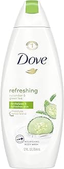 Dove go fresh Refreshing Body Wash Revitalizes and Refreshes Skin Cucumber and Green Tea Effectively Washes Away Bacteria While Nourishing Your Skin 12 oz
