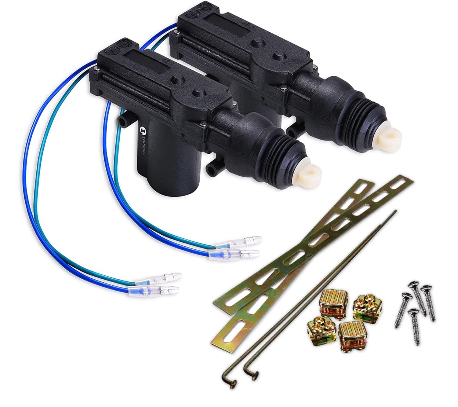 Zone Tech Car Universal High Power Door Lock Actuator - Premium Quality Heavy Duty Durable Automotive Locking Mechanism (2-Pack)