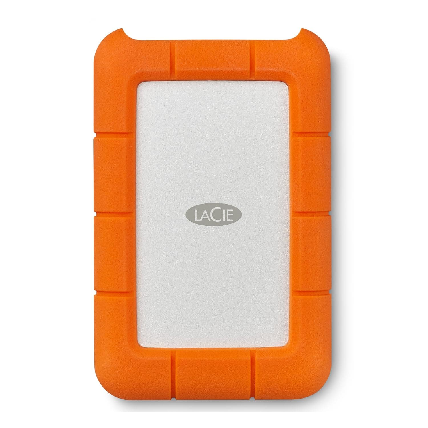 Rugged 5TB Portable External HDD - USB 3.0/2.0 Compatible, Shock/Dust/Rain Resistant for Mac & PC, Orange, Grey