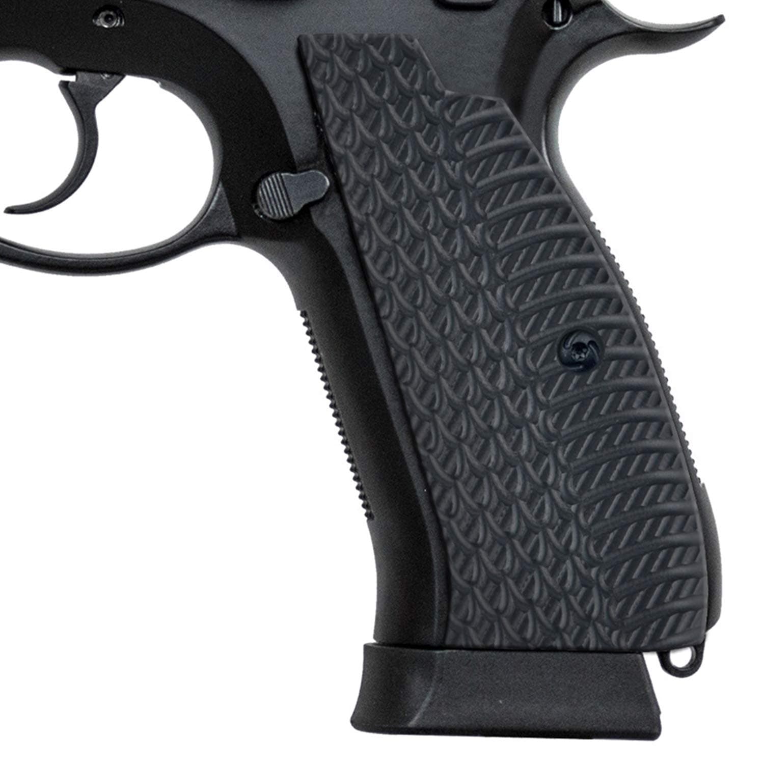 CZ 75 SP-01 Grips Snake OPS Texture Slim Aggressive Panels, Full Size SP01 Shadow Tactical CZ G10 Pistol Grips