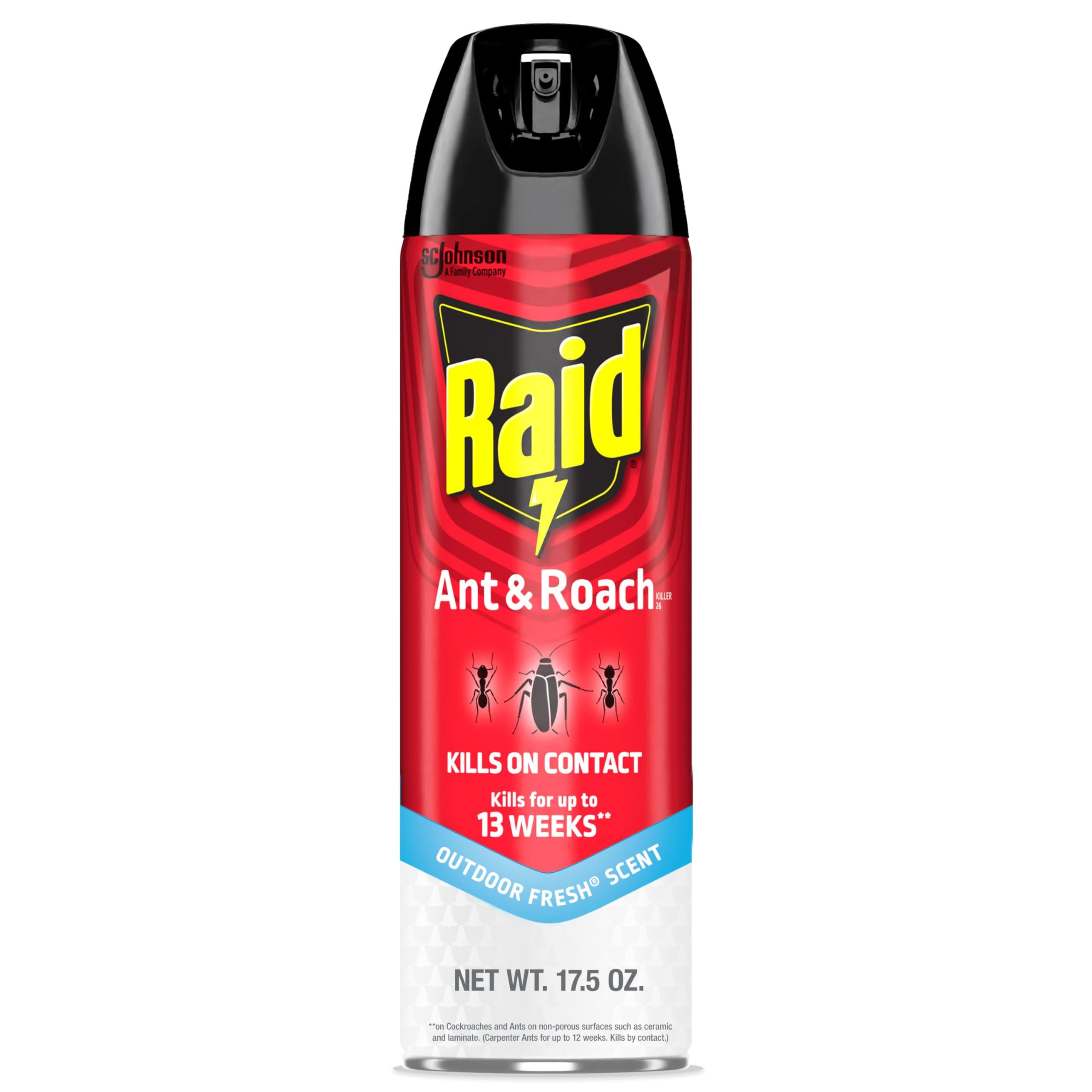 Ant & Roach Killer Spray For Listed Bugs, Keeps Killing for Weeks, Fresh Scent, 17.5 oz