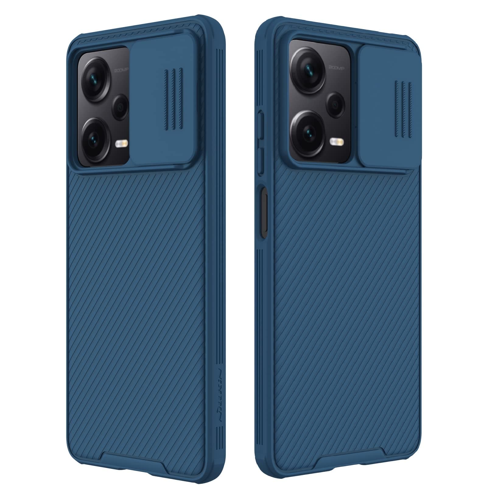 for Xiaomi redmi Note 12 Pro Plus 5G Case, Slim case Protective Cover with Camera Protector Hard PC TPU Ultra Thin Anti-Scratch Phone Case for Redmi Note 12 pro+ Plus 5G (Blue)