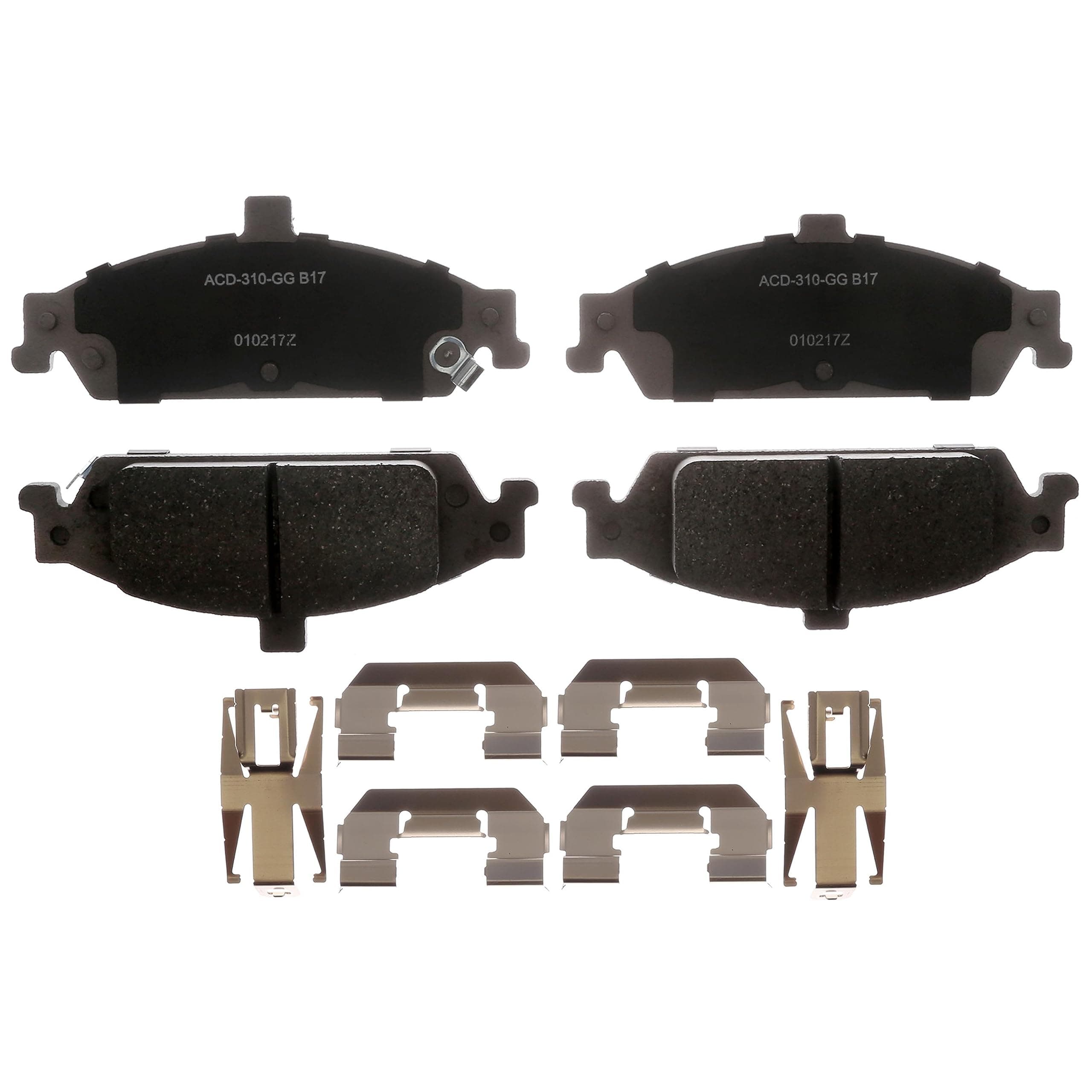 ACDelco 14D727CHF1 Advantage Ceramic Front Disc Brake Pad
