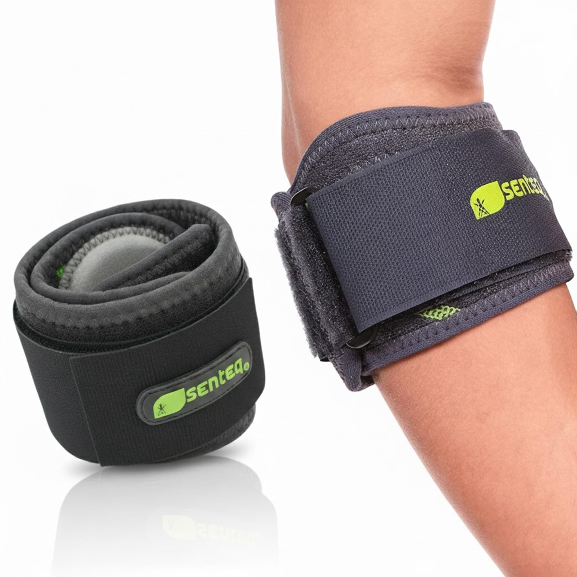Tennis Elbow Brace Support Strap for Tendonitis and Forearm Pain Relief Band Compression Arm Sleeves Strap