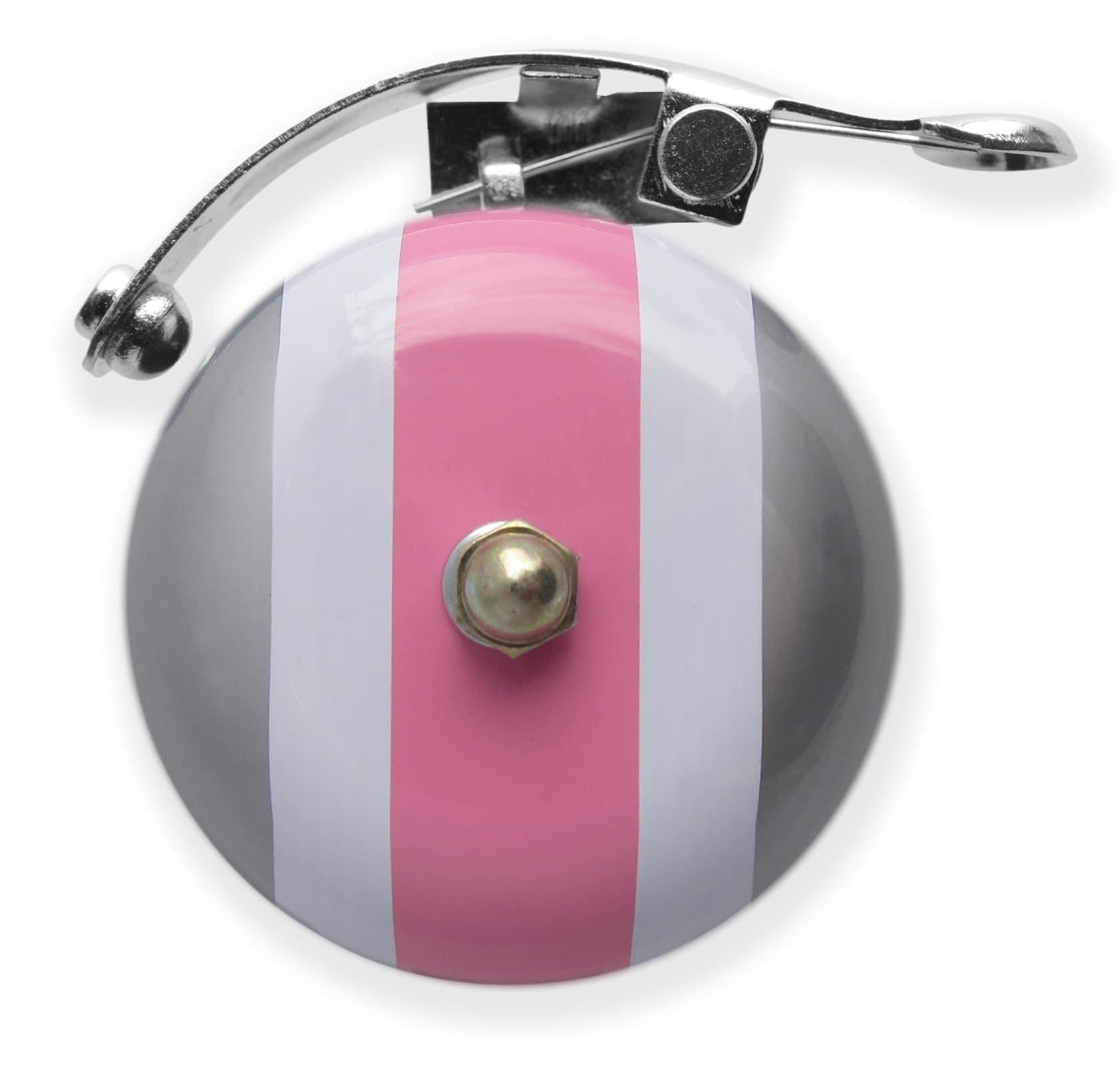 Luvelo Pink Racing Stripe Bicycle Bell