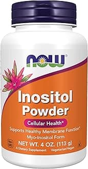 NOW Supplements, Inositol Powder, Neurotransmitter Signaling*, Cellular Health*, 4-Ounce