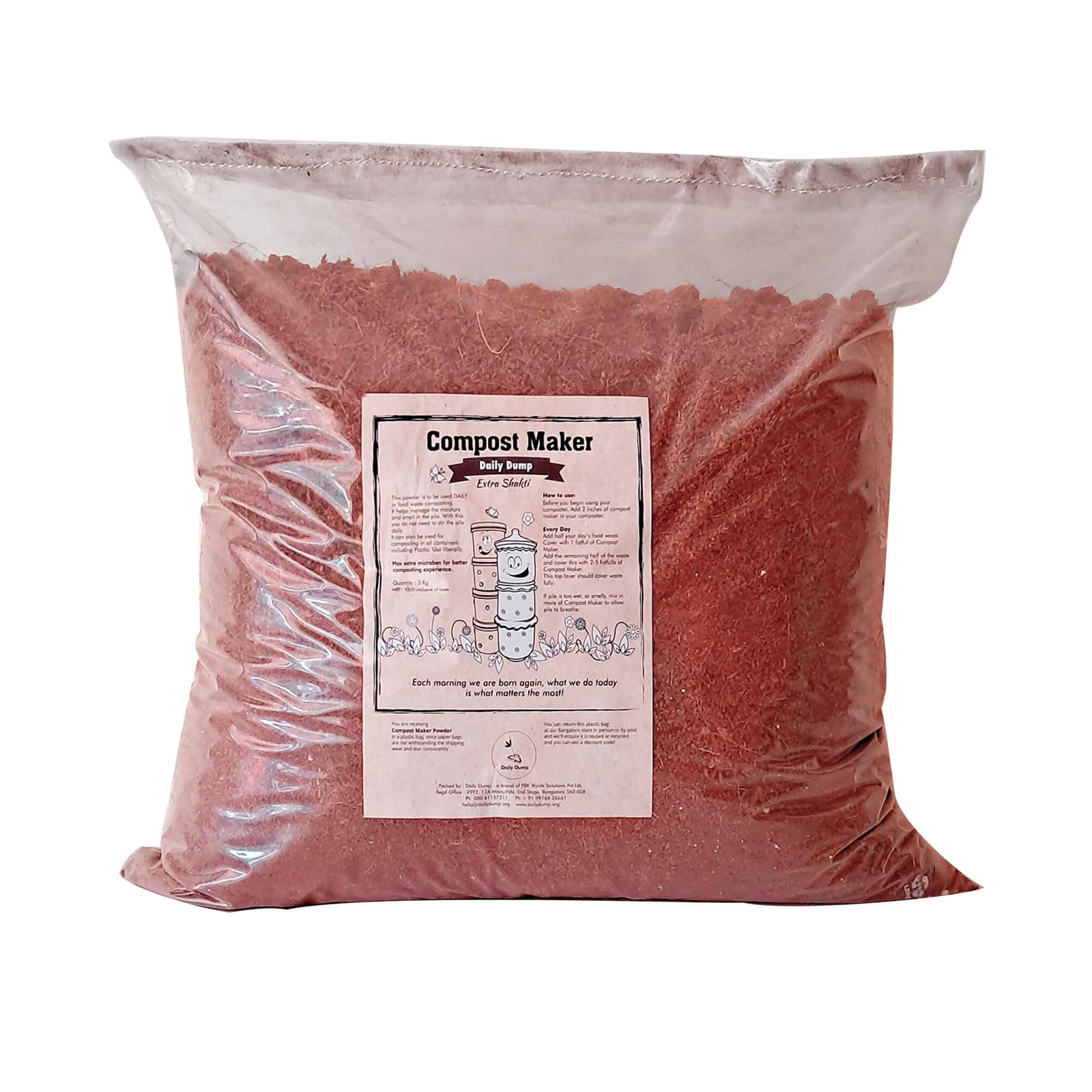 Daily Dump Compost Maker (Remix Powder) 3 kg I with Added Microbes I for Easy & Smell Free Aerobic Composting