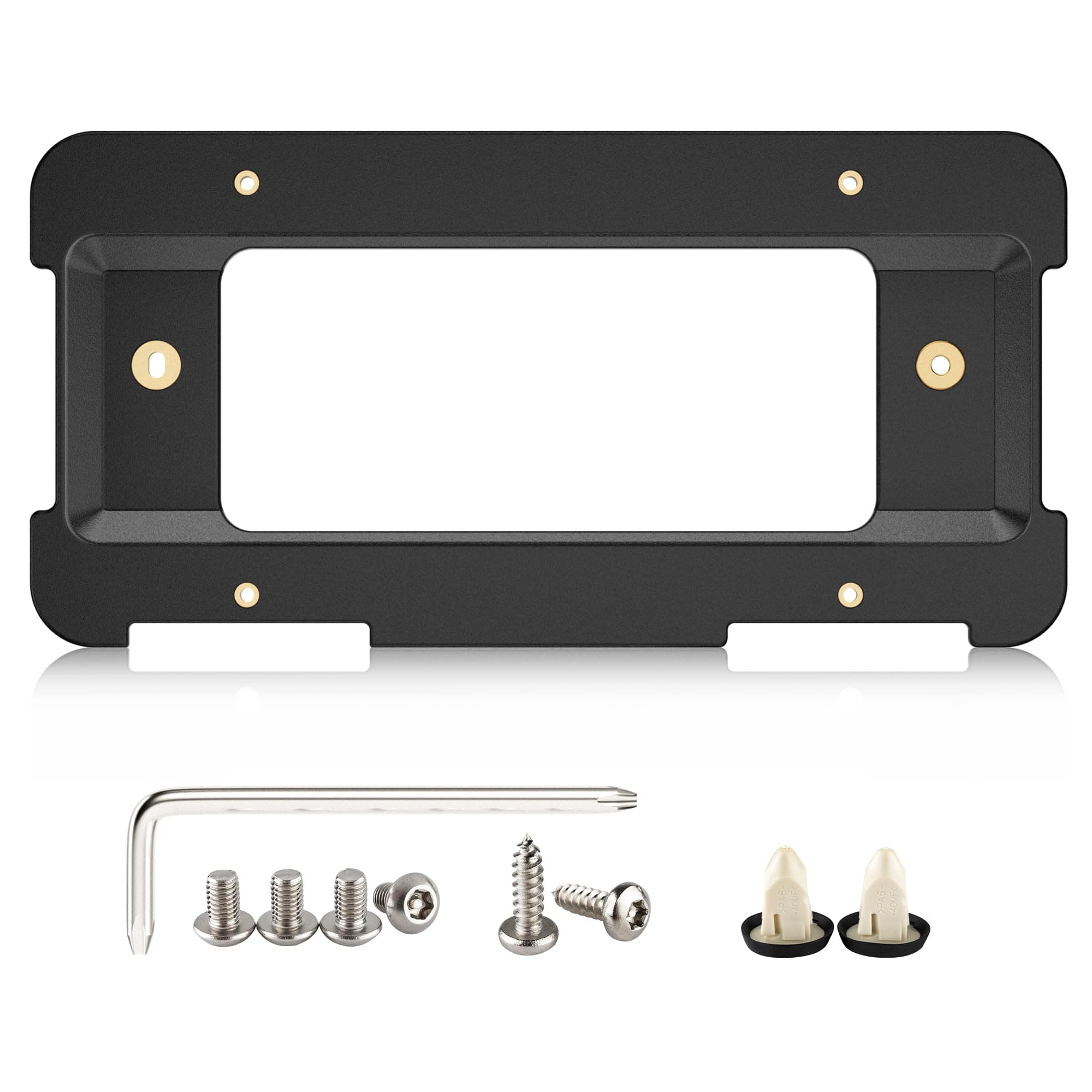 RED WOLF Rear License Plate Frame Bracket Holder Mount Fit for 2005-2024 BMW 1/2/ 3/5 / 6/ X Series, 328i 323i 528i M3, 2002-2019 Mini Cooper 51187160607 & 511882380615/51188238061 Tag Frame