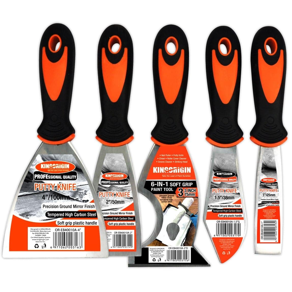 5 Piece Premium,Home Tool Kit,Home Repair Tools,Tool Set,Tool Kit,Multi-Use,Paint Scraper,Putty Knife,Paint Scraper Set,Tools,Hand Tools,Tools