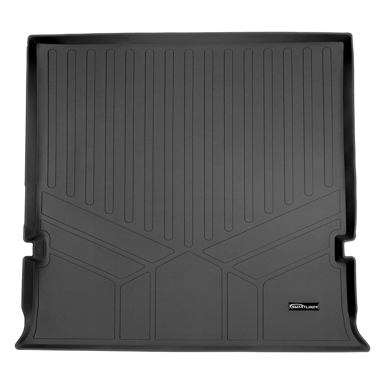 SMARTLINER Cargo Trunk Liner Floor Mat Behind 2nd Row Black Compatible with 03-17 Compatible with Ford Expedition/Lincoln Navigator (No EL or L Models)