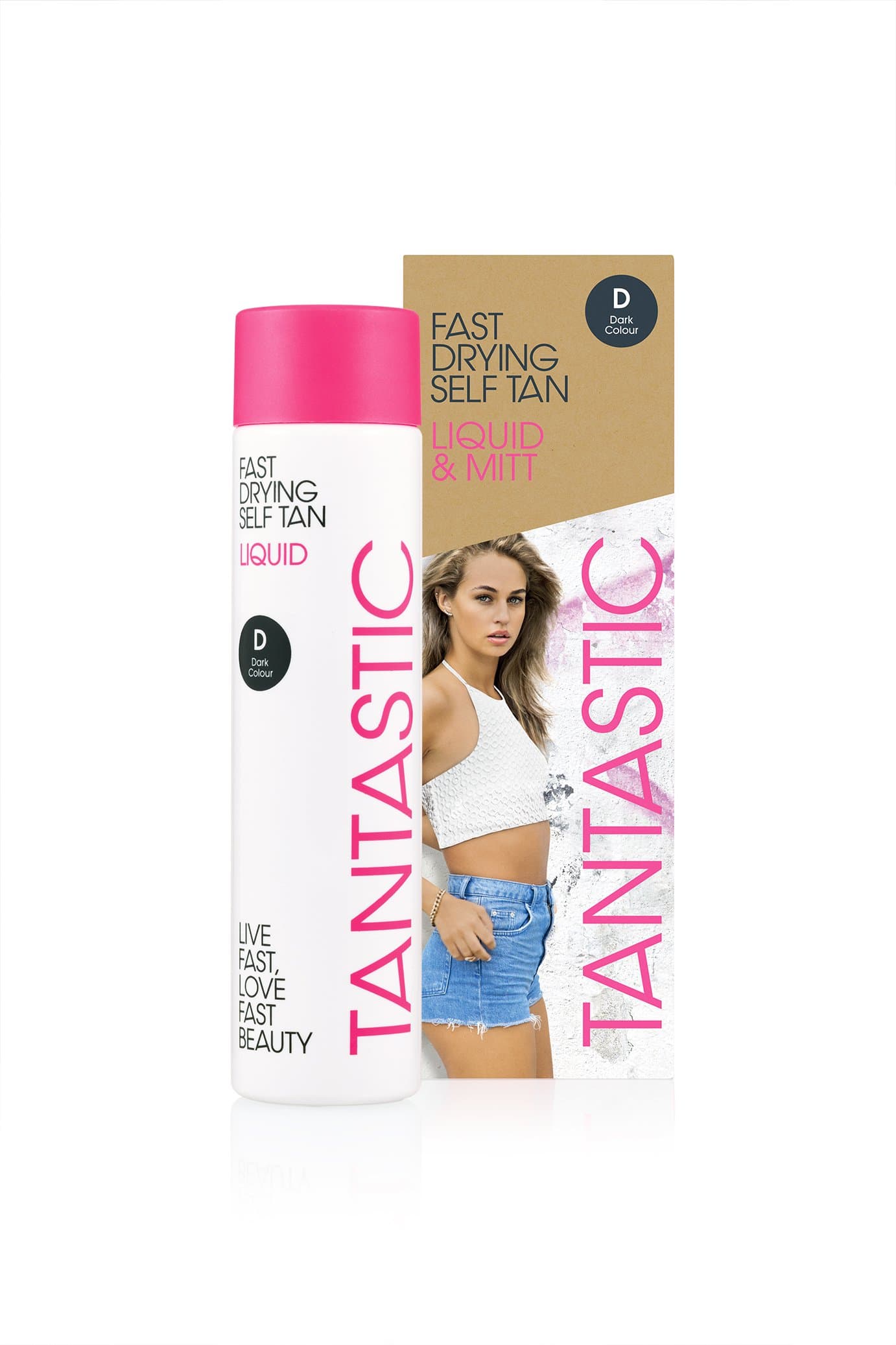 Fast Drying Self Tan Liquid and Mitt, Dark 150 ml by Tantastic