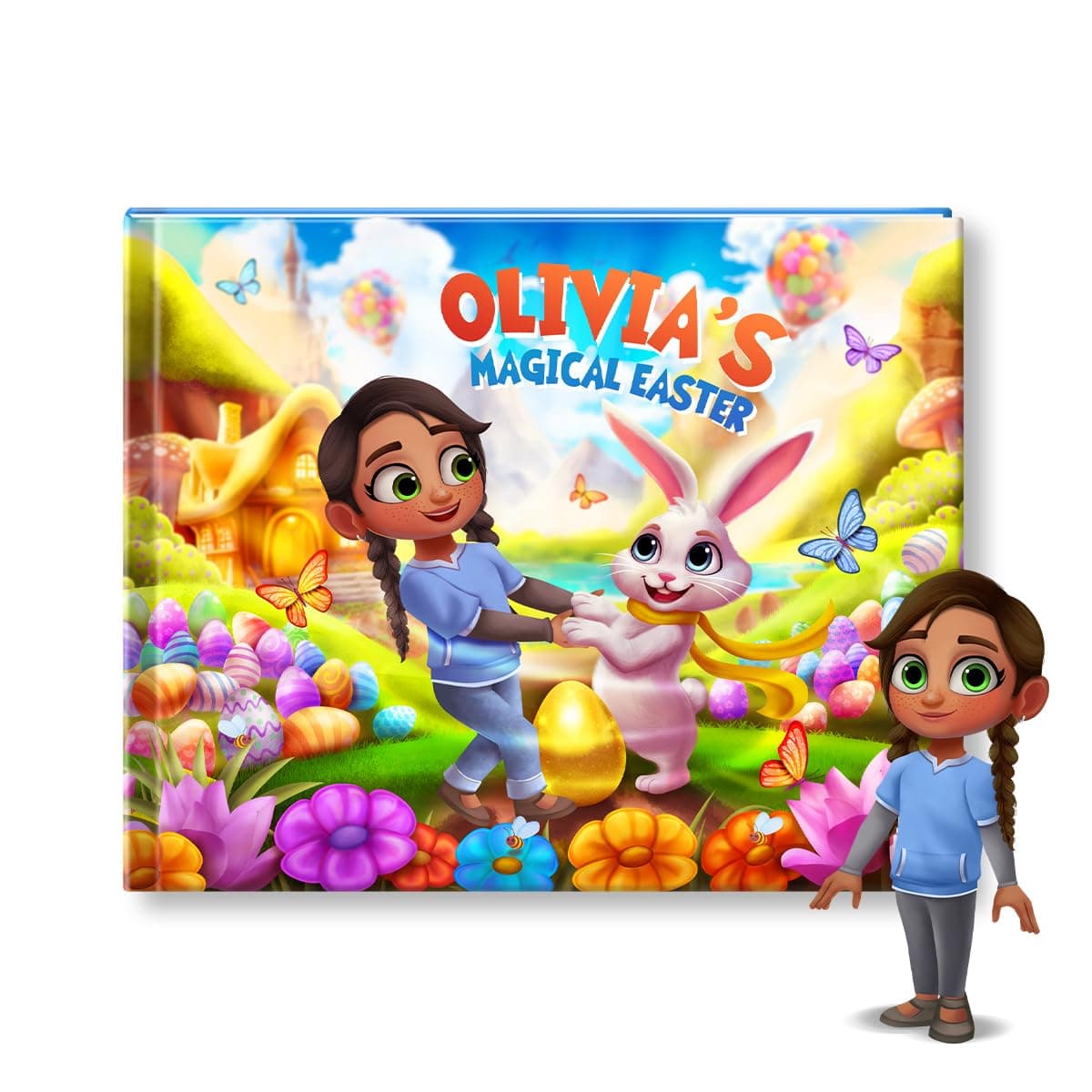 Generic Magical Easter Personalized Story Book - Personalized Children's Book with Name, Blue