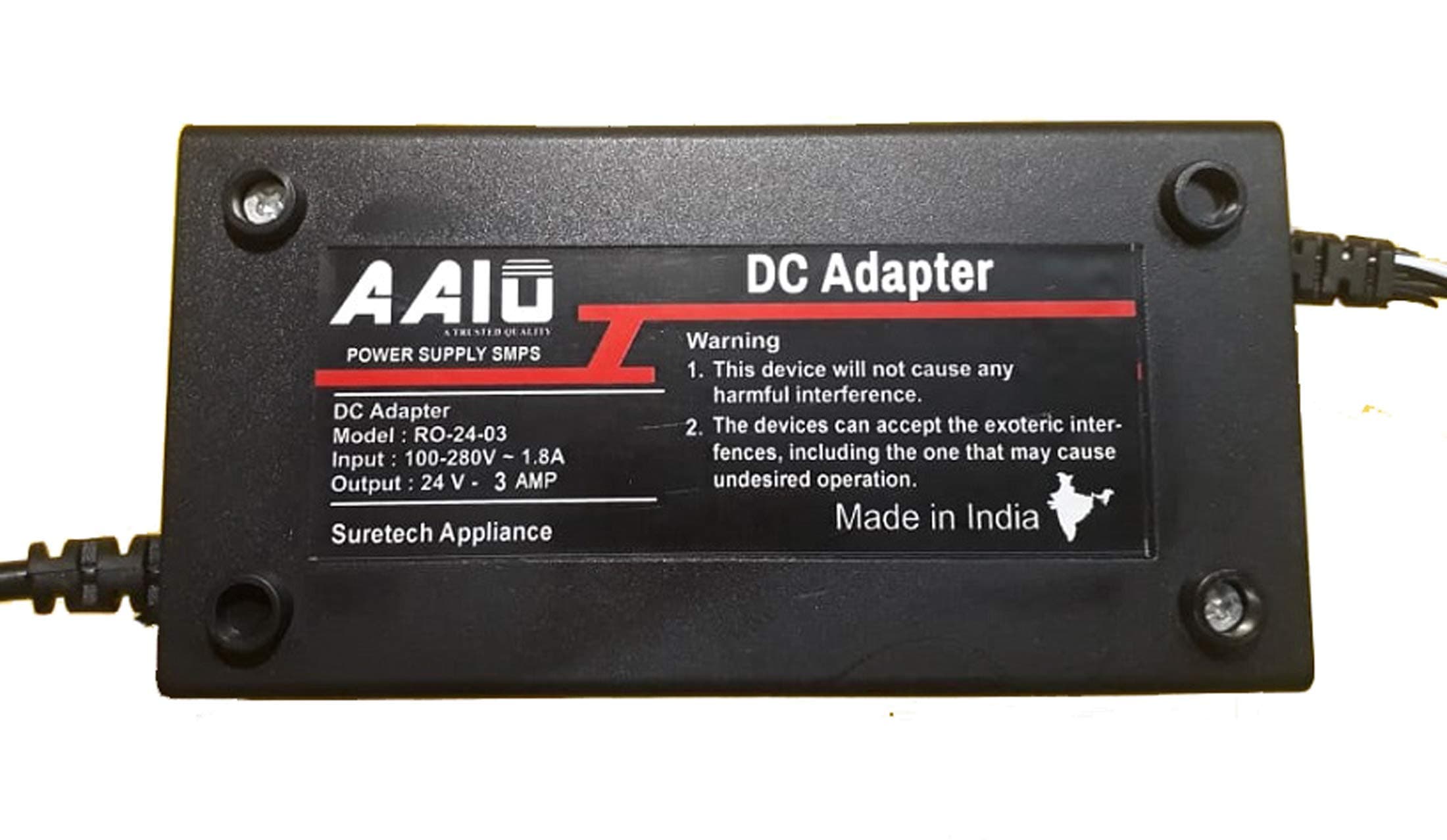 AAIO® Water Purifier 24 Volt 2.5A~3A SMPS Power Supply for All Type of Domestic RO