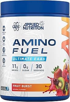 Applied Nutrition Amino Fuel - Amino Acids Supplement, EAA Essential Amino Acids Powder, Muscle Fuel & Recovery (390g - 30 Servings) (Fruit Burst) (New)