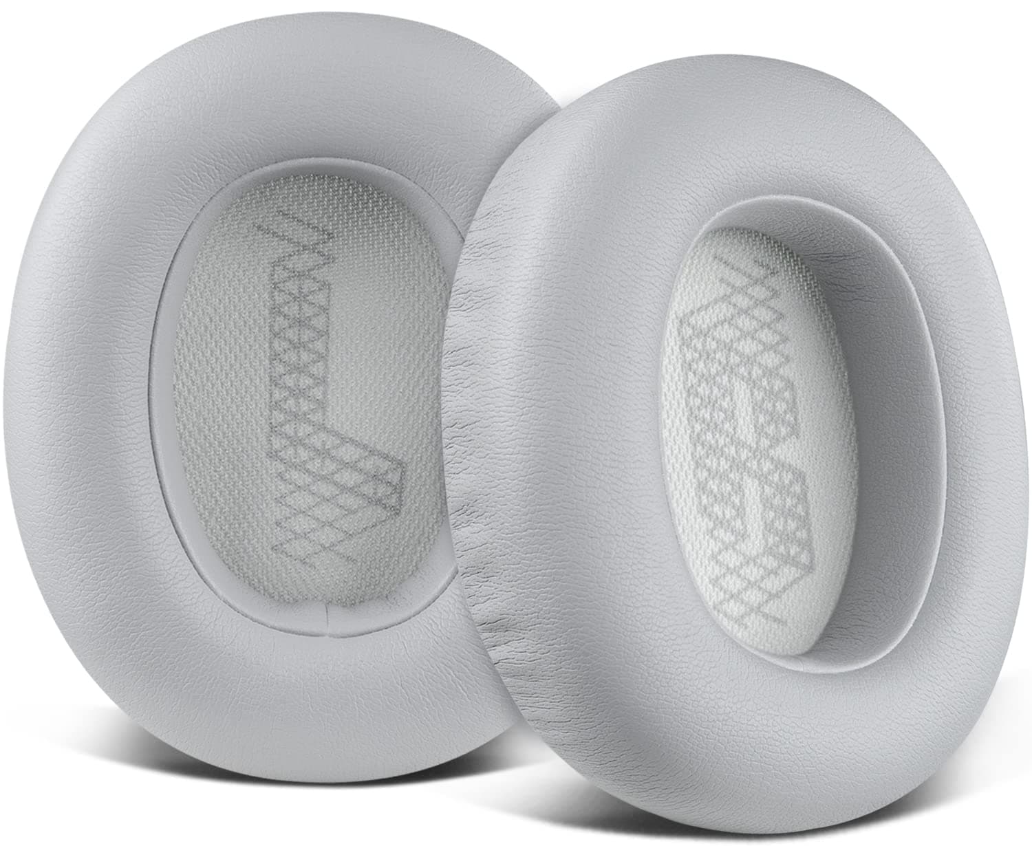 Replacement Ear Pads for JBL E65BTNC/Live 650BTNC/Live 770NC/Live 660NC/Duet NC Over-Ear Headphones, Earpads Cushions with Softer Leather, Noise Isolation Foam - Grey
