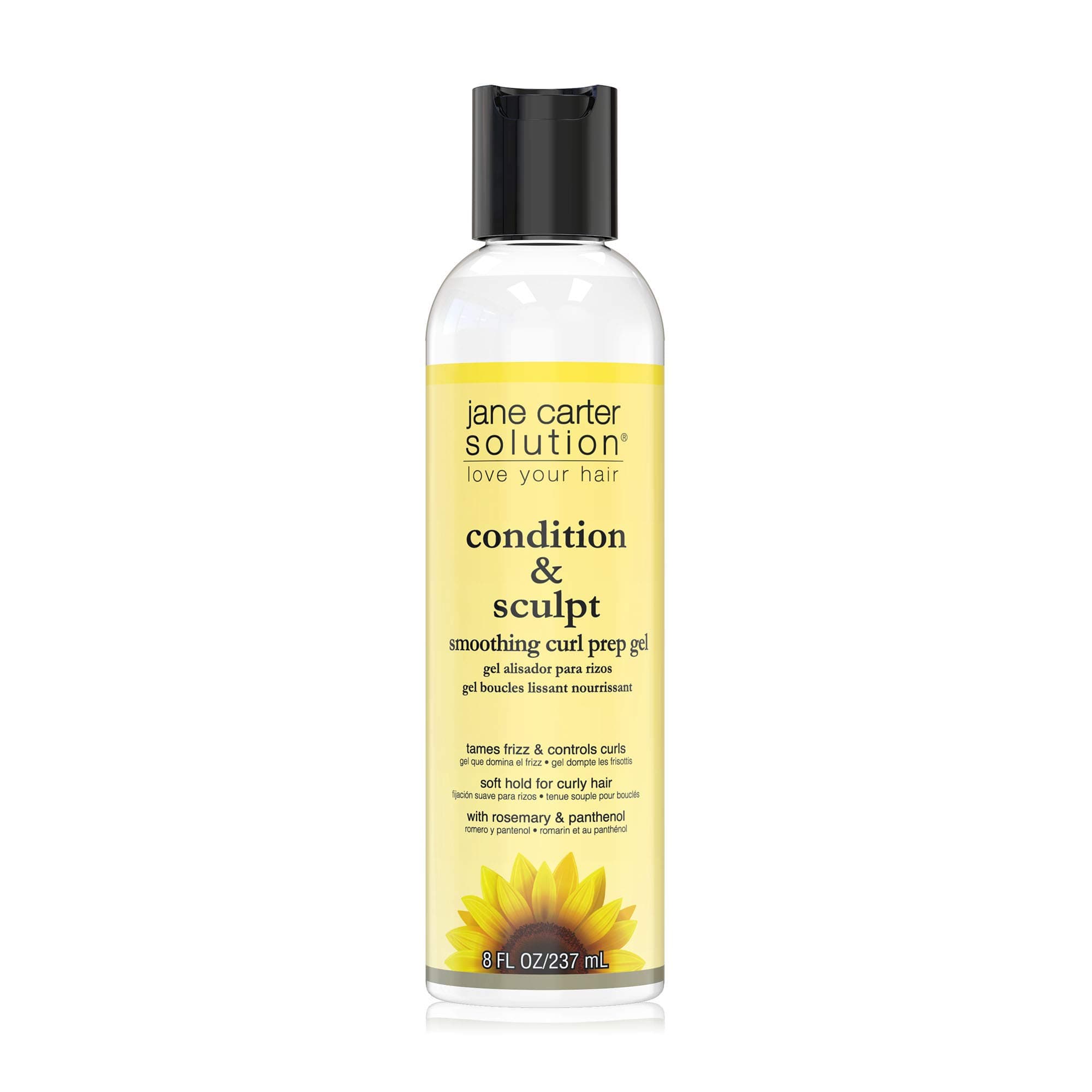 SOLUTION Condition & Sculpt Smoothing Curl Prep Gel (8oz) - Soft Hold, Smoothing, Moisturizing
