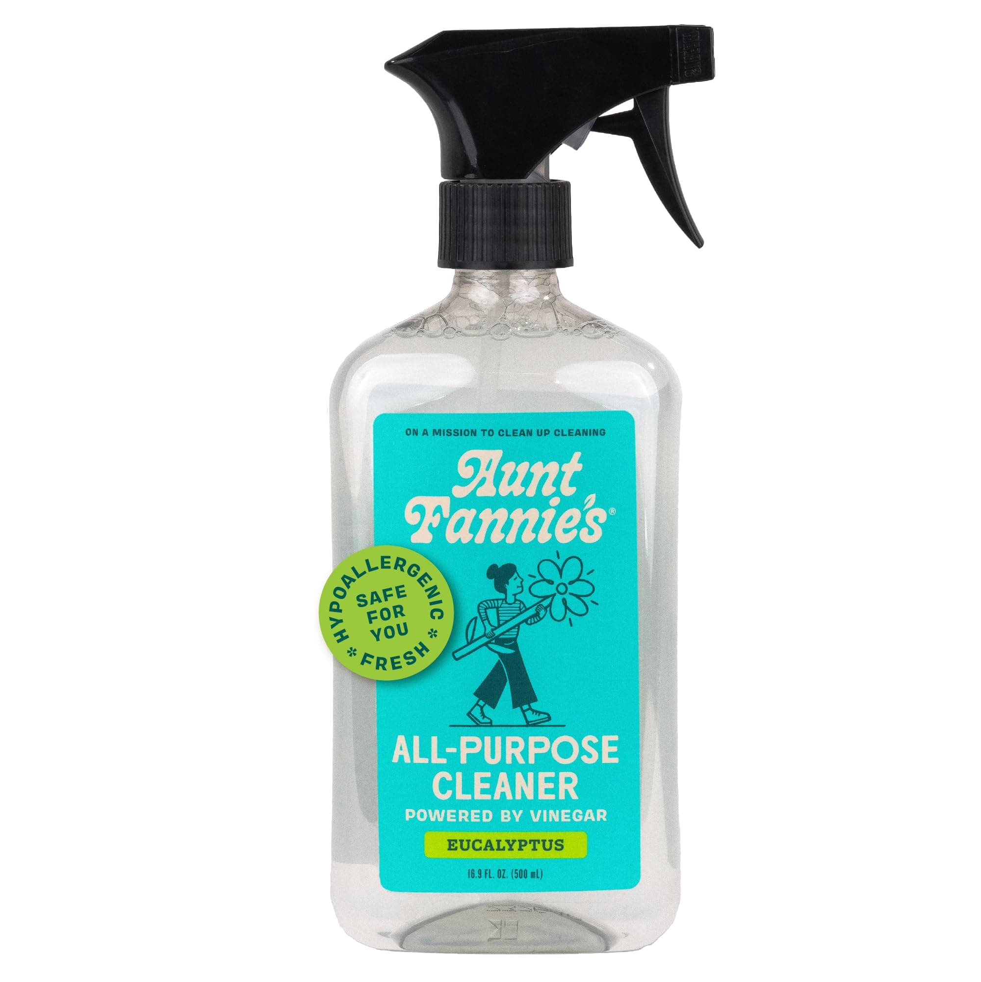 All Purpose Household Cleaner, Multi-surface Spray, Powered by Vinegar for Kitchen, Bath, Windows and Countertops, Eucalyptus Scent (Pack of 1)