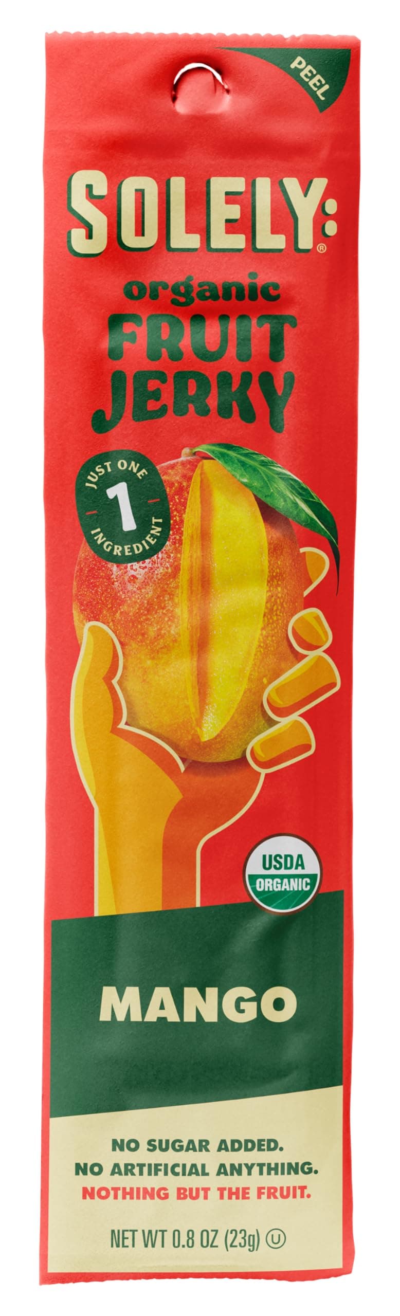 Solely Fruit Jerky Organic Mango 0.8OZ