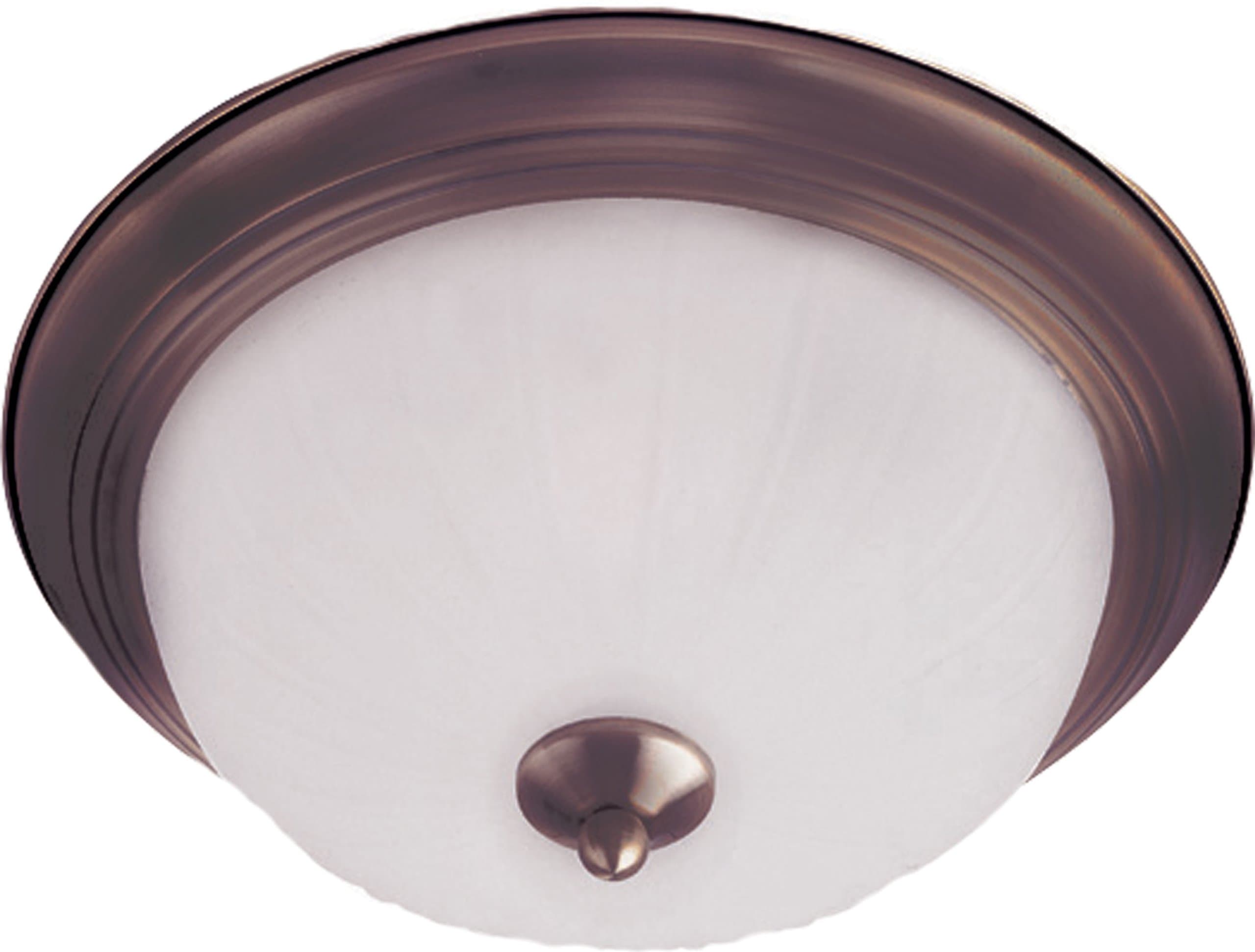 Maxim 5830FTOI Essentials Flush Mount 1-Light 60 Total Watts, Oil Rubbed Bronze
