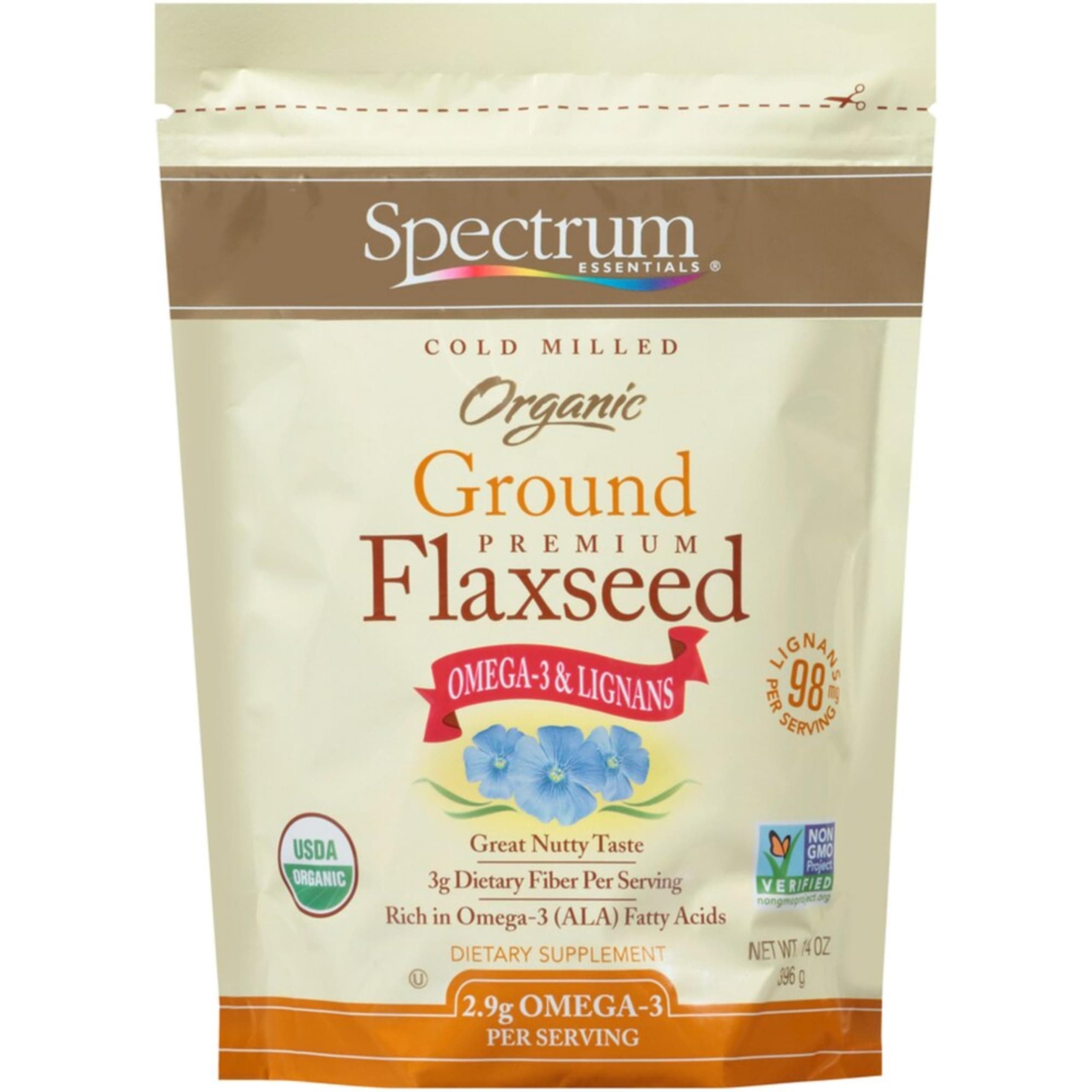 Spectrum Essentials Organic Premium Ground Flaxseed 14 oz