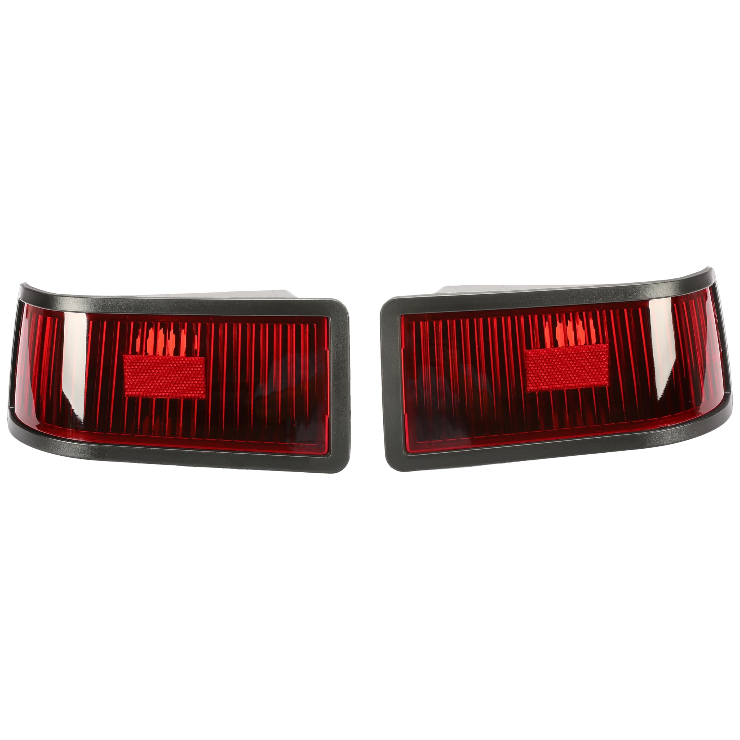 HECASA Tail Light Kit Compatible with John Deere 415 425 445 455 w/o Bulbs Plastic Red Lens Replacement for M116504 M116505 M116132 M116133