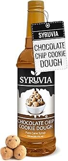 Coffee Syrup, Chocolate Chip Cookie Dough Flavored Syrup for Drinks, Lattes, and Desserts – 25.4 fl oz