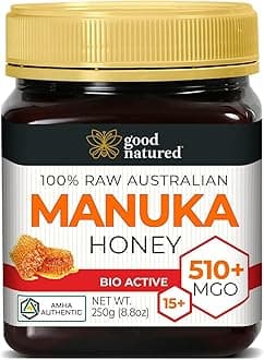 Manuka Honey (MGO 510+) - High Grade Raw Manuka Honey Medical Grade, Non-GMO, Lab-Tested & AMHA Certified, BPA-free, 8.8 oz