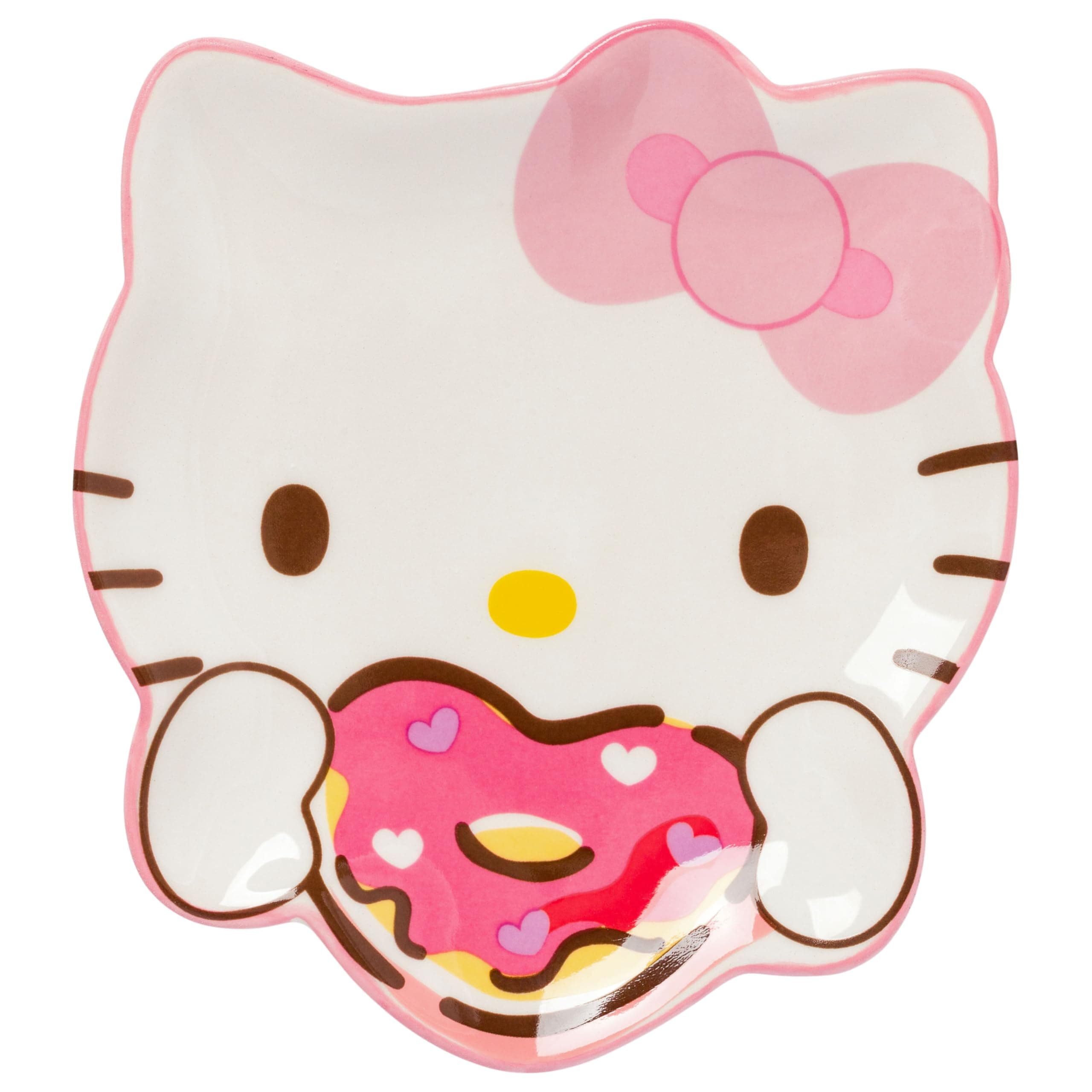 Hello Kitty Eating Heart Donut Sculpted Ceramic Spoon Rest